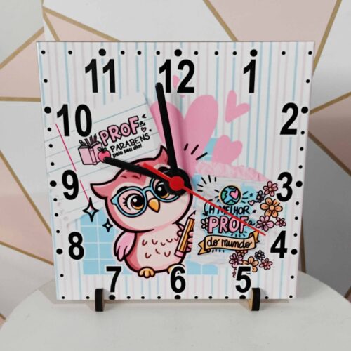 Relógio Personalizado 20x20 cm – Decoração Criativa e Exclusiva