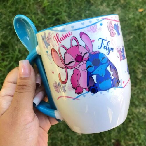 ☕ Caneca Personalizada com Colher