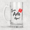 🏷️ Caneca de Chopp Personalizada – Vidro Fosco ou Cristal (475ml)