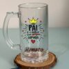 🏷️ Caneca de Chopp Personalizada – Vidro Fosco ou Cristal (475ml)